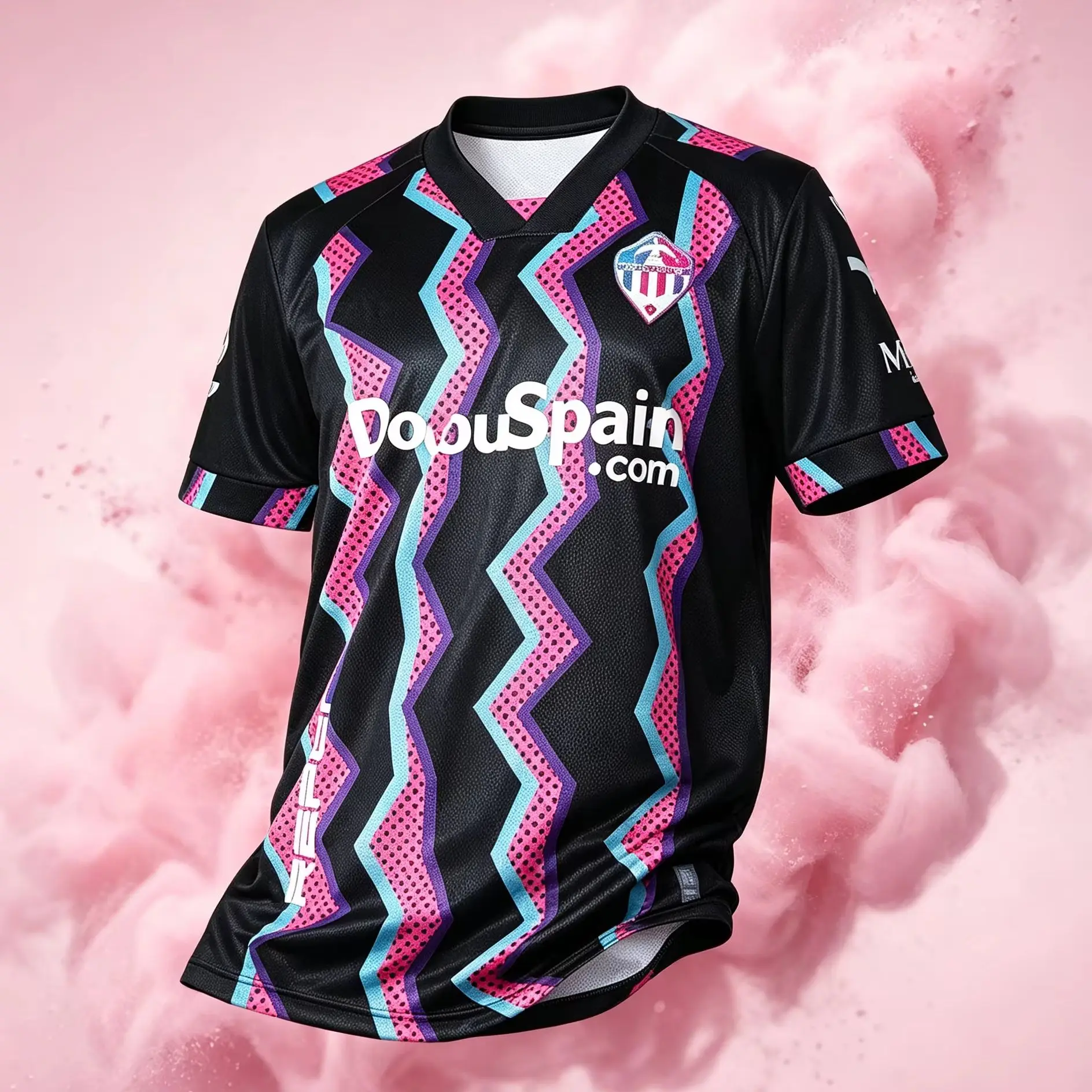 2026/27 CD Castellon Saison-Trikot, 3D-Druck-Design Schnell Trocknendes Atmungsaktives T-Shirt, Herren- und Damen-Mesh-Fußball-T-Shirt