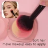 10PCS multi-functional makeup brush set + makeup fan-shaped powder puff + Soft mini sponge egg travel portable beauty tool