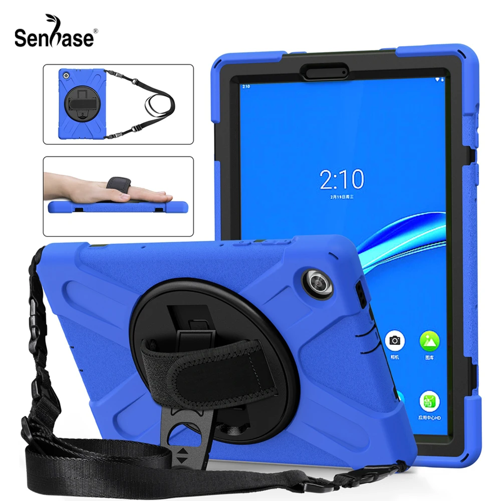 Custodia Per Tablet Con Tracolla In Silicone Antiurto Per Pc + Custodia Per Tablet Lenovo Tab M10 Fhd Plus 10.3 Pollici Tb-X606F Tb-X606X