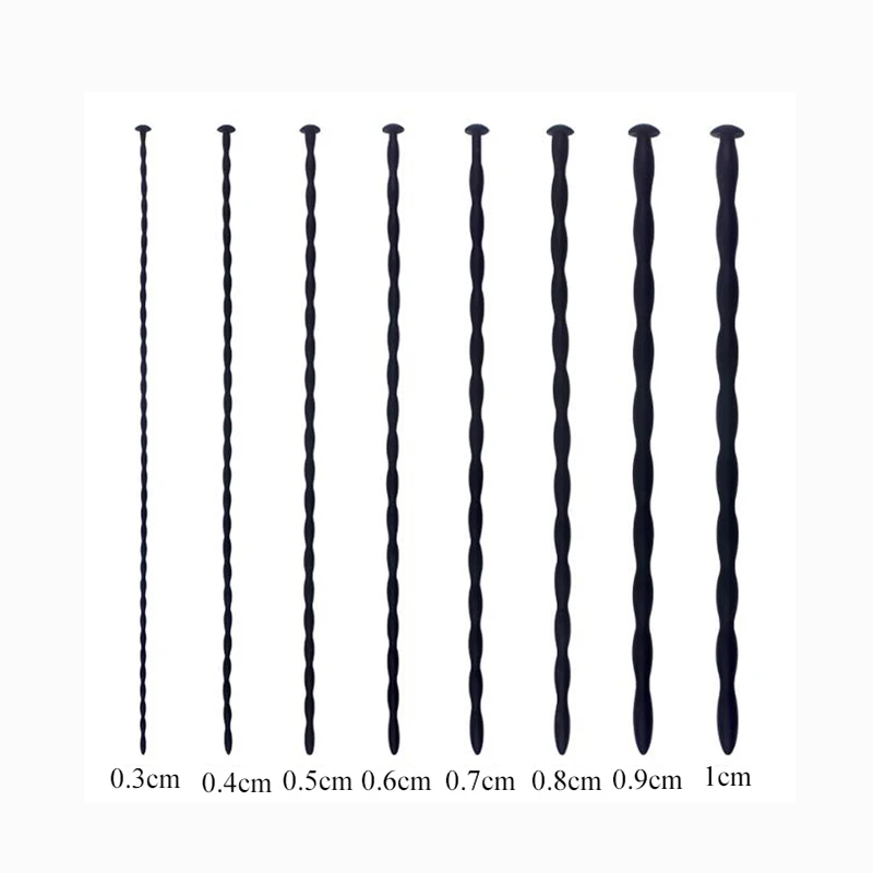 Urethral Dilator Silicone Urethral Dilator 30cm Silicone Urethral Stretcher Catheter Dilator Enhancer Sex Toys For Man Flexible Urethral Sound Beads Plug Masturbation Rod