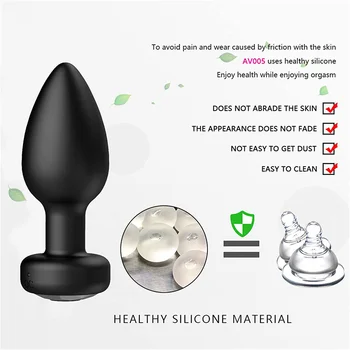 Anal Plug Vibrator Female Vibrators Male Wireless Prostate Butt Plug Portable Gay Sex Toys Waterproof Massager Couple 10 Modes 3