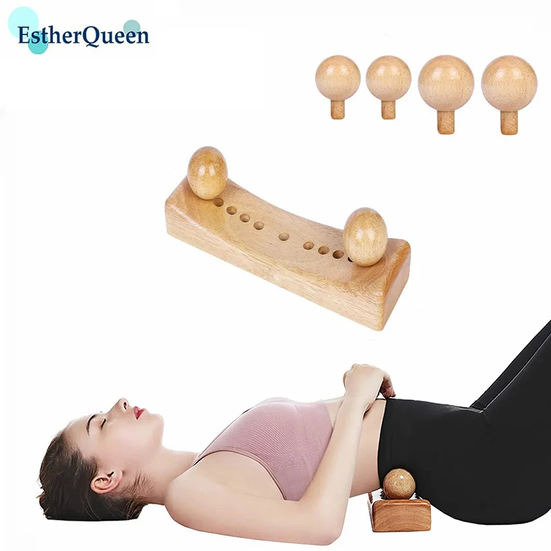 EstherQueen Gua Sha Psoas Release Tool Body Massage For Muscle Back Bain&Pain Relief,Trigger Point Physical Therapy with 6 Heads psoas release massage tool multi site deep tissue pain relief back hip flexor release blue green u shaped pillow