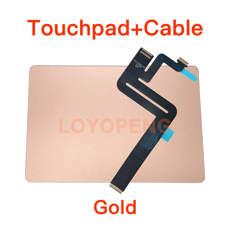 Premium Gray/Silver/Gold Touchpad with Flex Cable