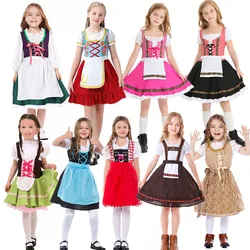 Girl Oktoberfest Costume for Kids 4 6 8 10 12 16Y Fantasy Beer Girl Cosplay Children Carnival Halloween Party Fancy Dresses Up