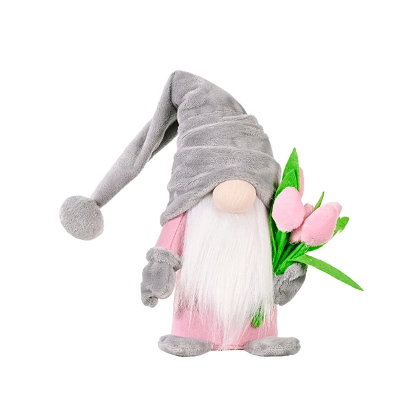 Гном на день матери весенний цветок Tomte Шведский ниссе скандинавский эльф