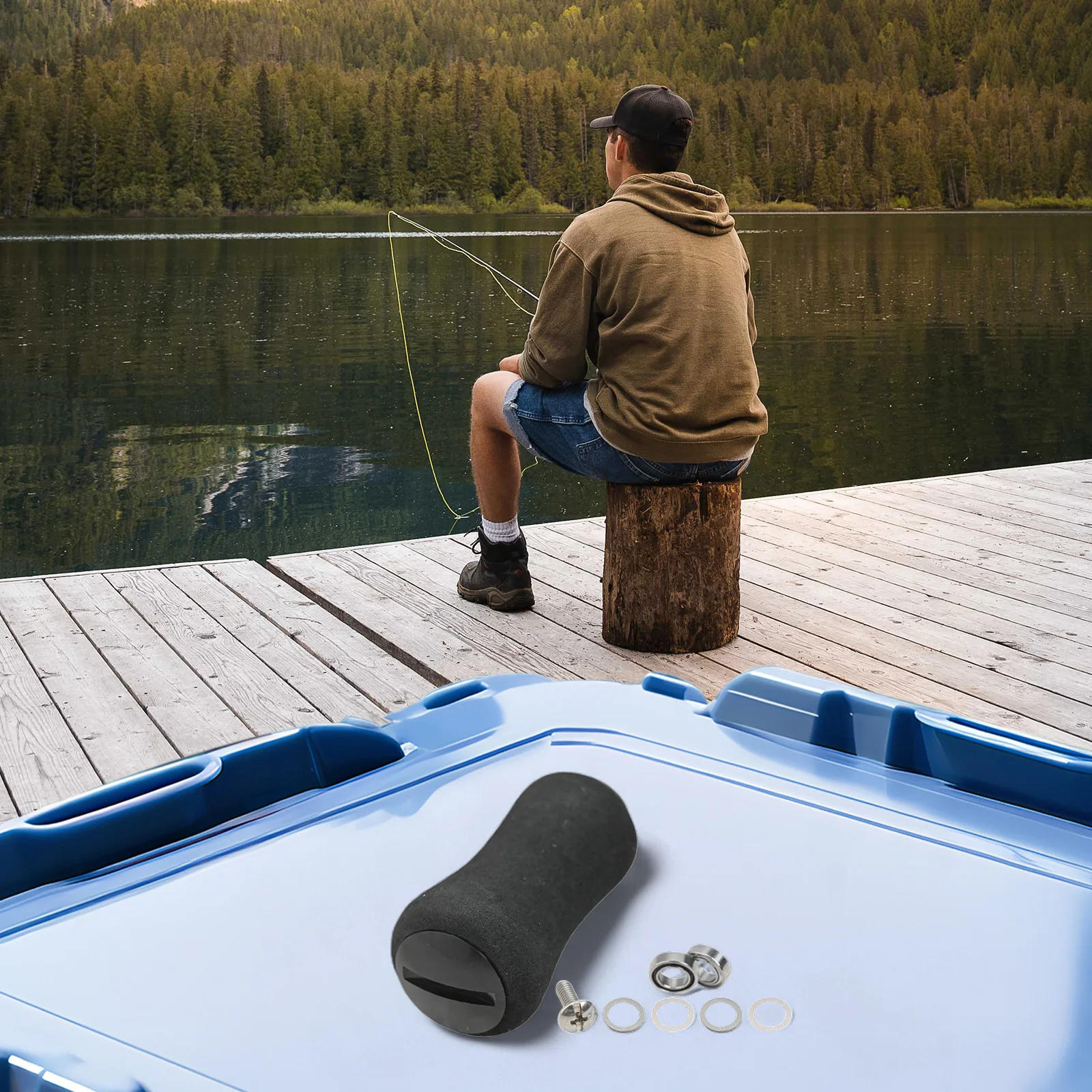 EVA Fishing Reel Handle Knobs For Daiwa Modified With Bearing Gasket Fishing Tools Parts Accessories