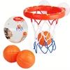 Funny Kid Bath Toys Plastic Bathtub Basketball Hoop with 3 Balls Educational Shooting Game Toy Children Shower Boys Girls 5
