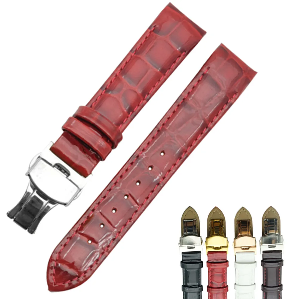 Genuine Leather Watch Strap For Tissot 1853 T035 Women T035210A T035207A Waterproof Sweat-Proof Watchband Accessories 18Mm