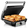 SUSTEAS Sandwich Maker Multi-Purpose Electric Indoor Grill, Non-Stick Panini Press with Grease Tray, 180-Degree Sandwich Maker 1