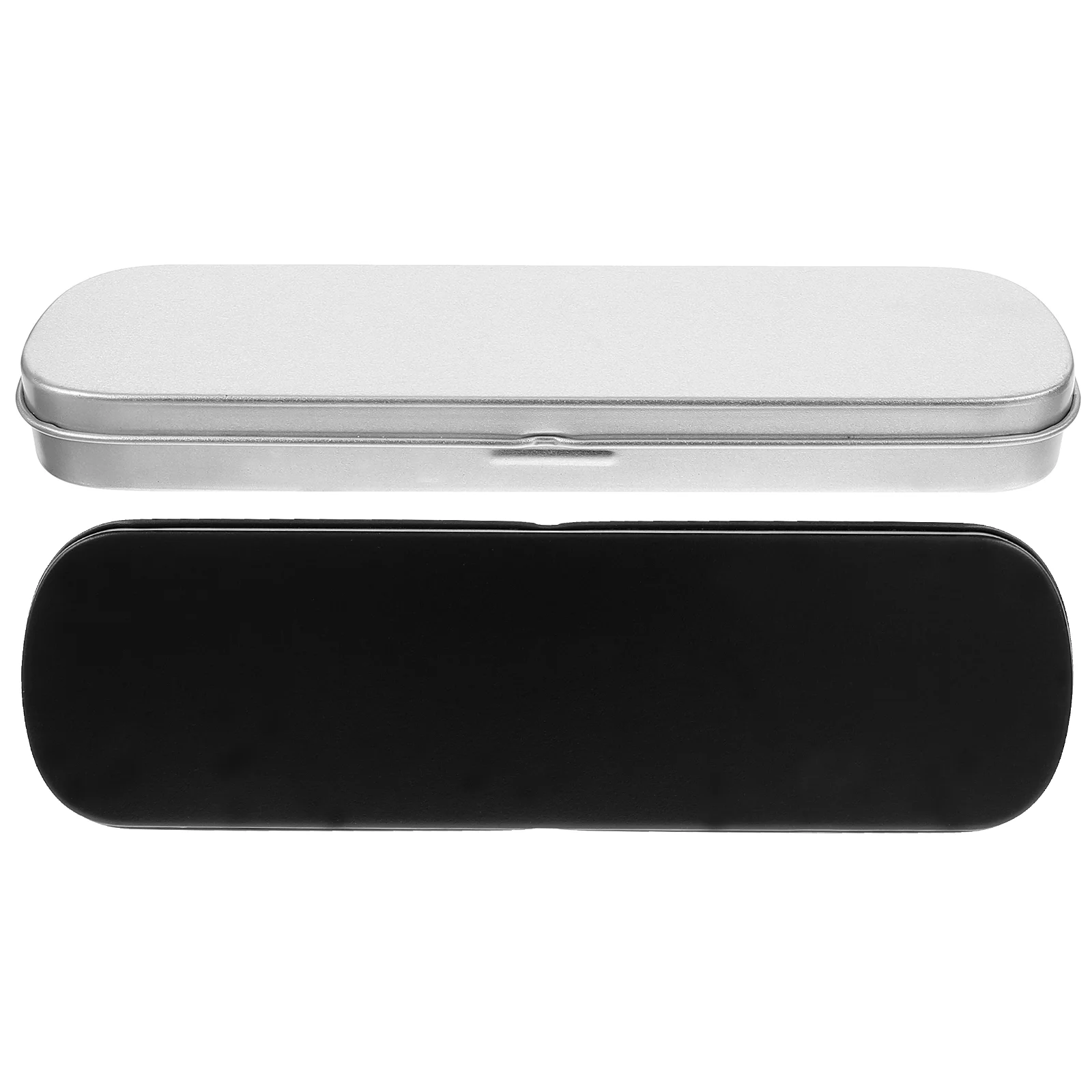 

Metal Pen Cases Tin Pencil Boxes 2Pcs Pen Gift Wrapping Boxes Portable Tinplate Storage Cases Stationery Organizer
