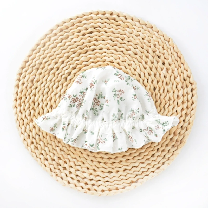 

C9GB Summer Toddler Hat Cotton Hat Toddler Bucket Hat Baby Bonnet Muslin Hats For Baby Hat Gauze Hat Cotton Hat For Baby