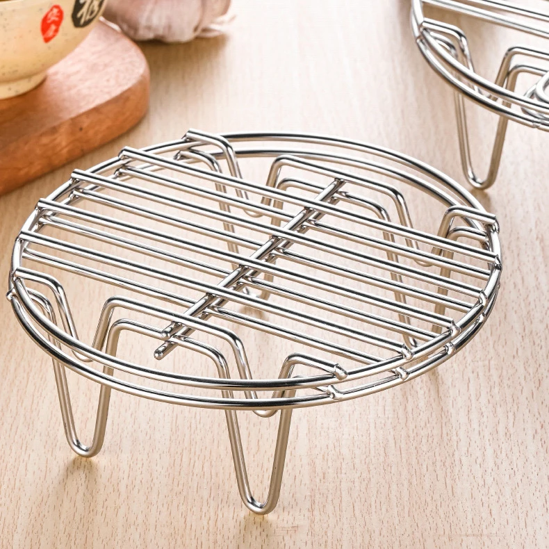 Microwave Oven Empty Grid Stainless Steel BBQ High Chassis Fried Shelf Bracket Air Fryer Kitchen Cooker Accessories Barbecue
