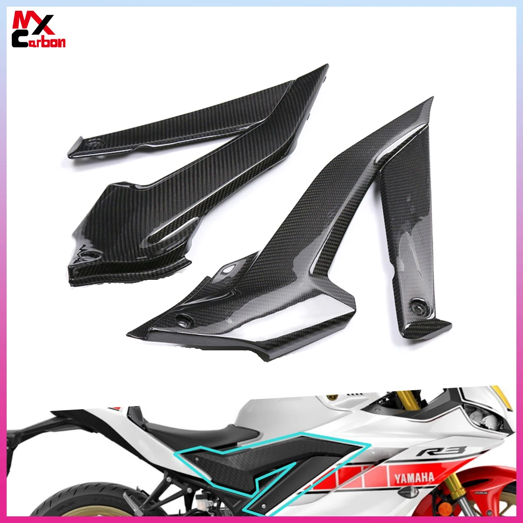 

Motorcycle Side Panels for YAMAHA R3 2022 2023 Full Carbon Fiber Seat Side Tank Side Fairing Modified Accessories