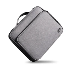 Deluxe Oversized Travel Electronics Organizer - Double Layer Shockproof Bag (Grey)