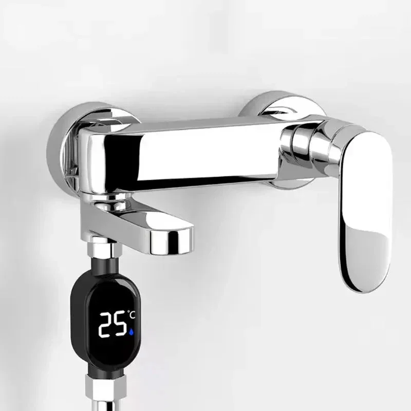 Home Water Shower Thermometer with Led Display 0℃~99℃ Water Accurate Temperature Measurement Waterproof Smart Meter Bathroom