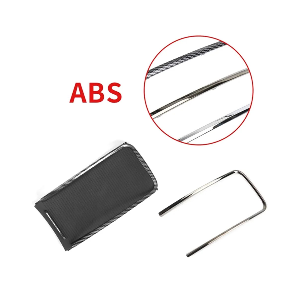 

Silver Car Water Cup Holder Trim Ring Console Box Storage Box Electroplating Strip for Buick Lacrosse