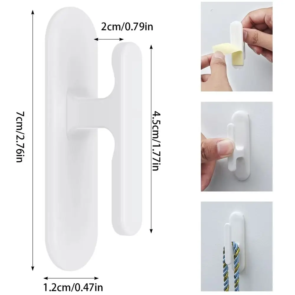 White Plastic Self Adhesive Blind Cord Winder Holder