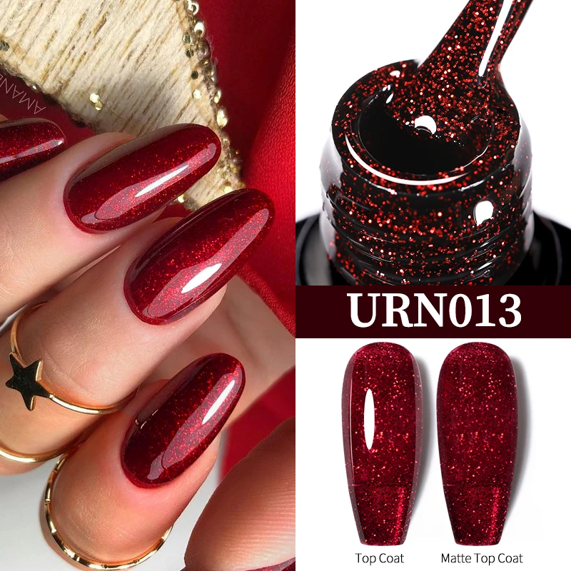 UR SUGAR 7.5ml Dark Wine Red Nail Gel Polish Autumn Gel Paint Nail 