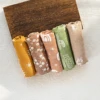 HappyFlute 60*60cm 5Pcs/set Muslin Swaddle Feeding Burp Cloth Newborn Soft Cotton&Bamboo Baby Blanket Wipe 1