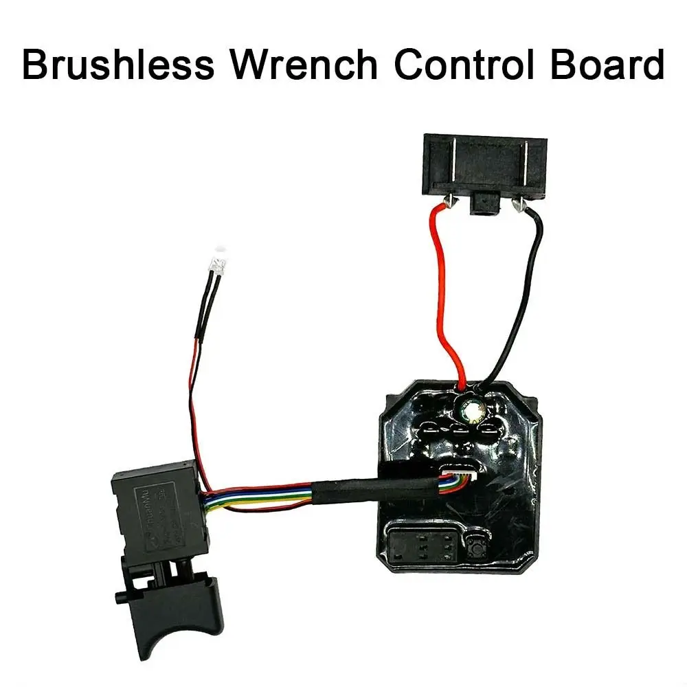 New Black Electric Wrench Controller Board 8 Wire Switch Speed Switch Brushless Lithium 18-21V Wrench Switch Set for Dayi