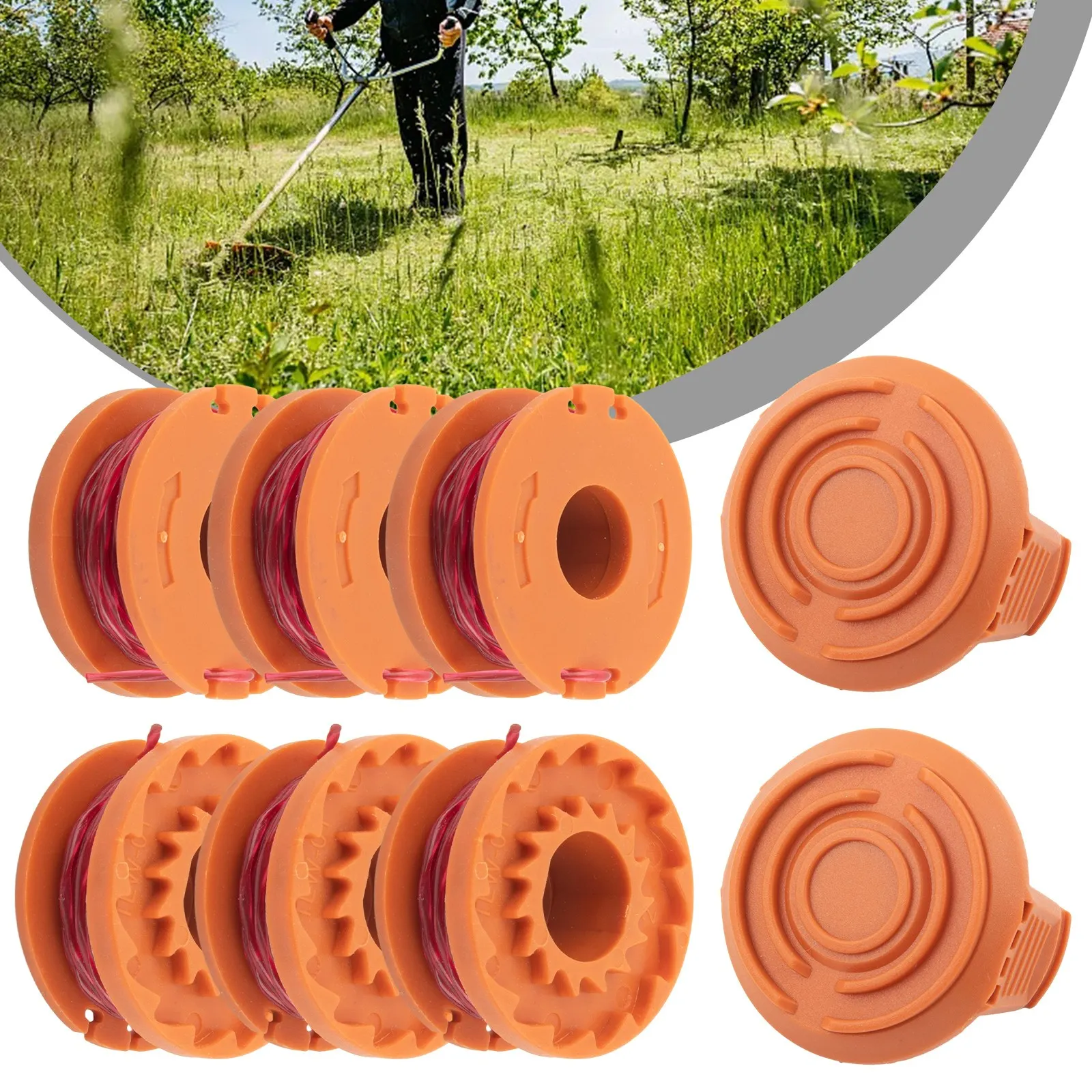 

The Grass Rope Trimmer Spools Covers Cover Model Part Grass Head Cover Line Cover Spool Model Parts For WORX Mowers