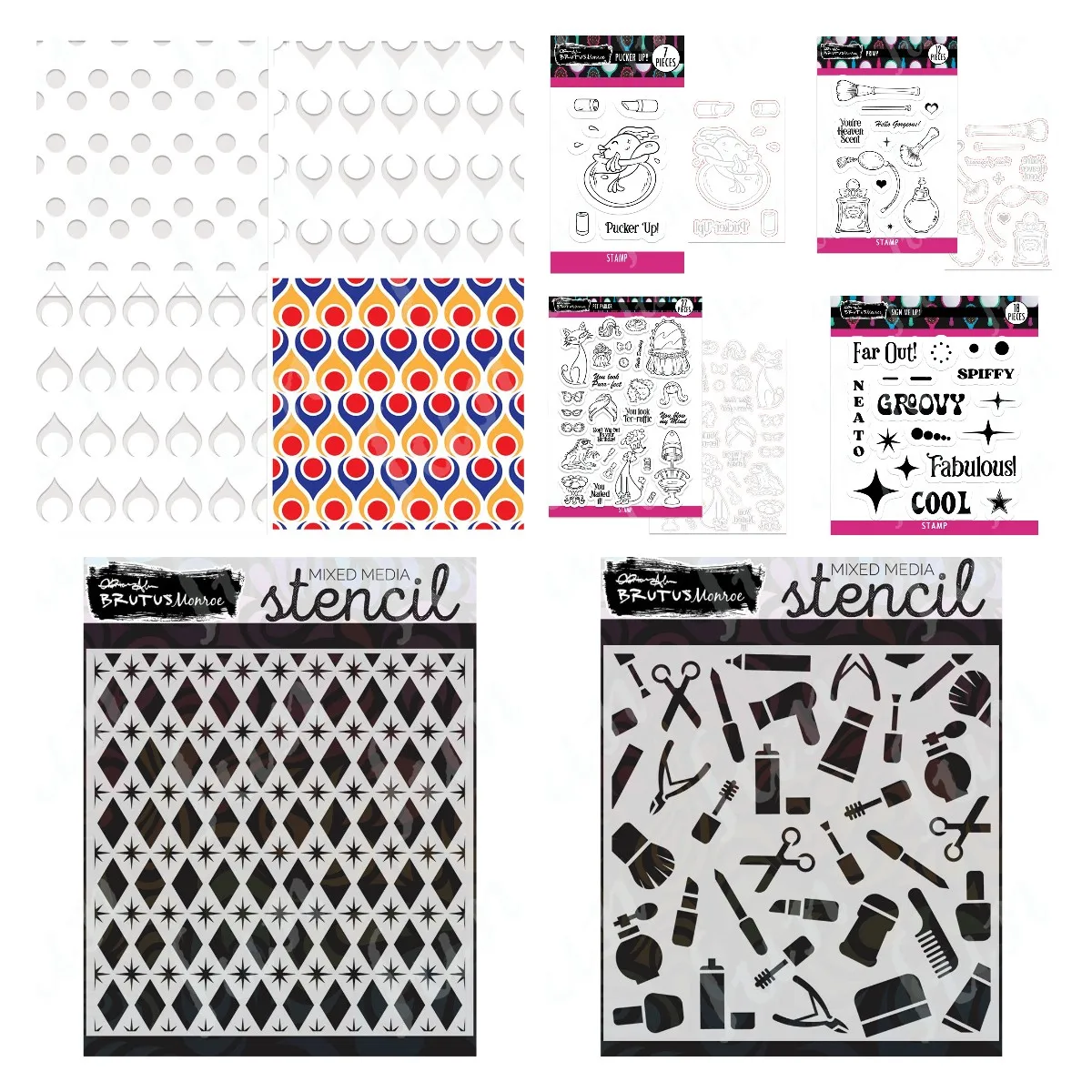 

Tools of the Trade Layering Drawing Stencils Metal Cutting Dies Stamps DIY Embossing Stencil Scrapbooking Paper Card Decoration