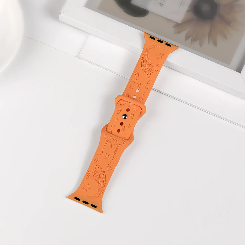 Engraved Watch Band with Stylish Straps