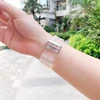 29258-bfe115.jpg Bracelet montre Transparent + coque pour Apple Watch série 8 7 6 SE 5 4 49