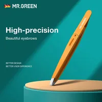 MR.GREEN Eyebrow Tweezer Colorful Hair Beauty Fine Hairs Puller Stainless Steel Slanted Eye Brow Clips Removal Makeup Tools 1