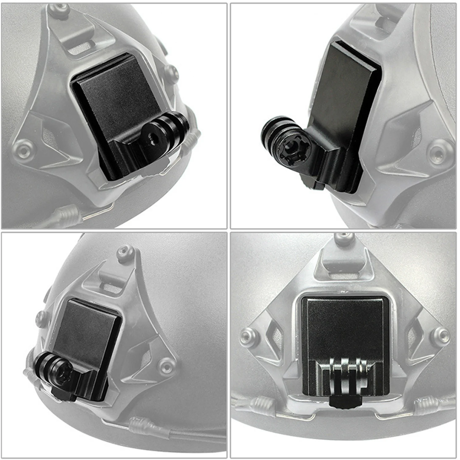 Metal Action Camera Helmet Holder Quick Release Fixing Mount Clip for Gopro Hero | Электроника