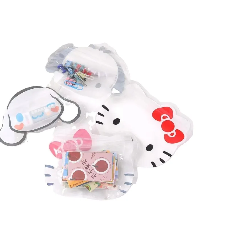 30/60/120pcs Cartoon Sanrio Kuromi Melody Hello Kitty Sealing Bag Dust Bag Self Sealing Packaging Storage Gift