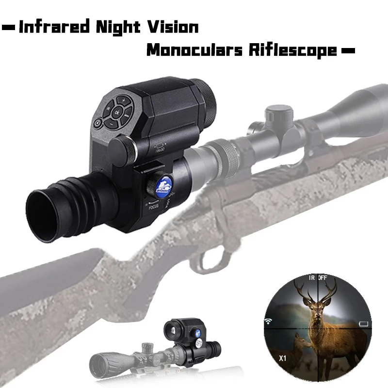 Lunette de Vision nocturne à infrarouge 4x30, monoculaire numérique, Image,  enregistrement vidéo, objectif monté sur caméra, 850nm pour la chasse |  AliExpress