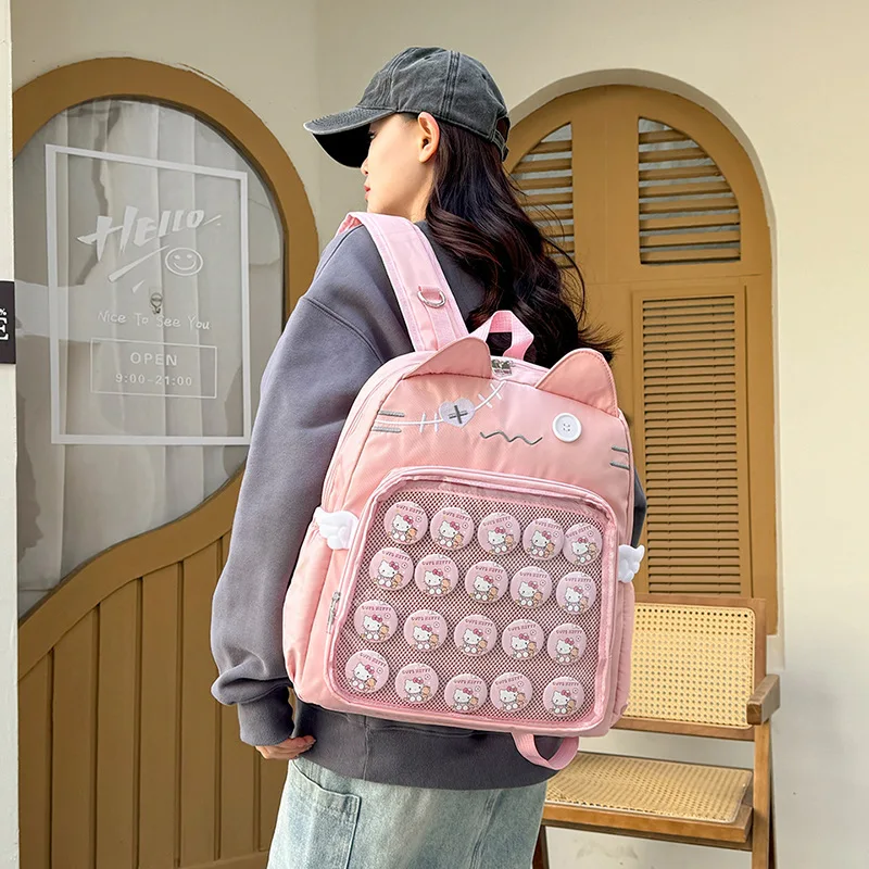 Japanese Kawaii Itabag Women Transparent Backpack Women Ita Backpack School Bags For College Student JK Large Capacity 2