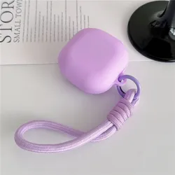 Luxury Silicone Shockproof Case Cover with Hook - Buds 2 Pro (Light Purple)