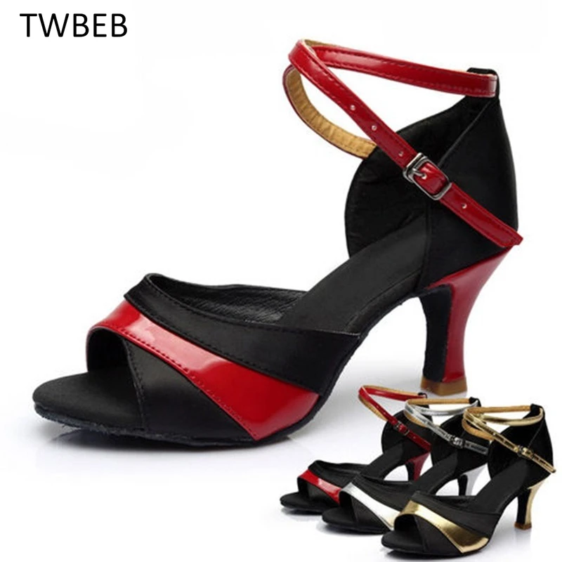 Ballroom Dance Shoes Women Professional Dance Shoes Latin Woman Open Toe Heels Women Dancing