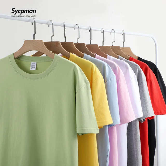 91% 할인된 SYCPMAN 반팔 코튼 티셔츠: 편안함과 스타일을 위한 필수 요소