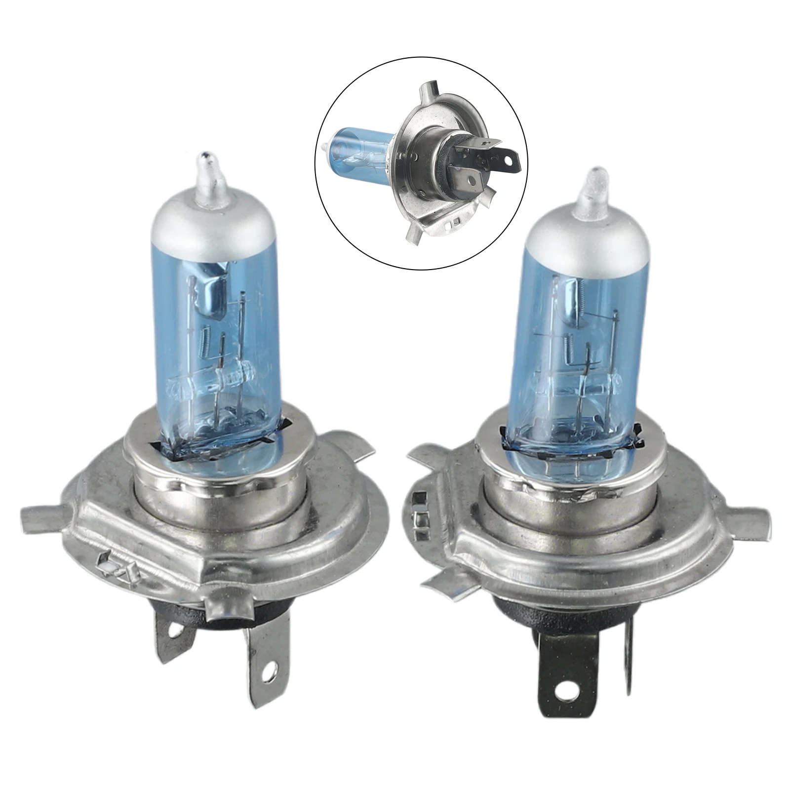 

2pcs H4/HB2 9003 Xenon Ultra White 12V 55W 6000K Bright Halogen Headlight Bulb High-Quality Quartz Glass Tube Accessories