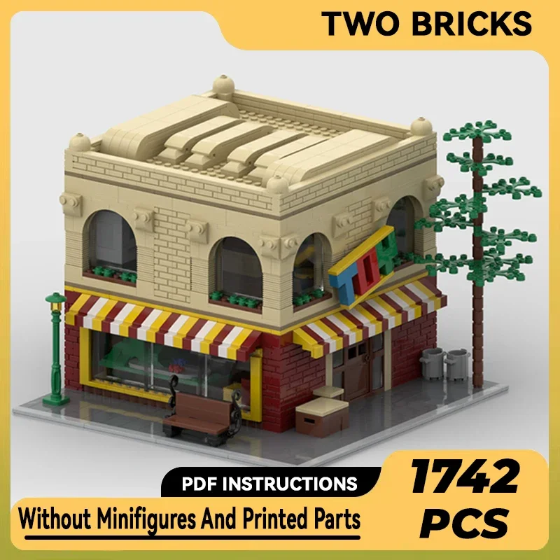 

City Street View Model Moc Building Bricks Street Toy Store Technology Modular Blocks Gifts Christmas Toys DIY Sets Assembly