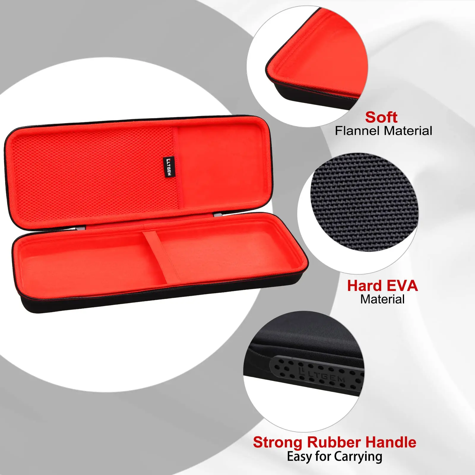 LTGEM Travel Hard Carrying Case for AKAI Professional LPK25-USB MIDI Keyboard Controller(New Model)