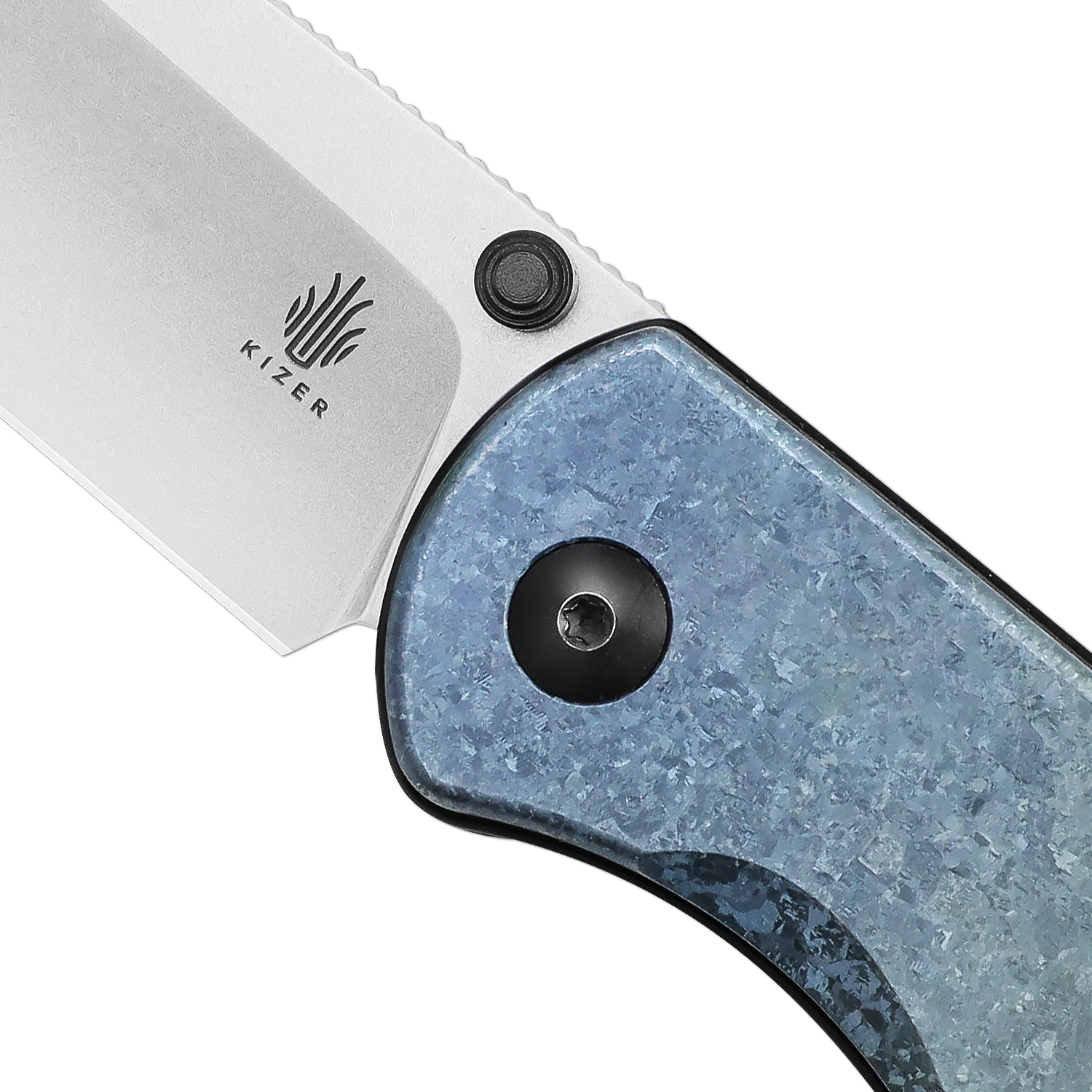 Kizer Survival Knife Drop Bear Ki3619A3 2023 New Titanium Handle LC200N Steel Blade Outdoor Camping Knife with Deep Carry Clip 6