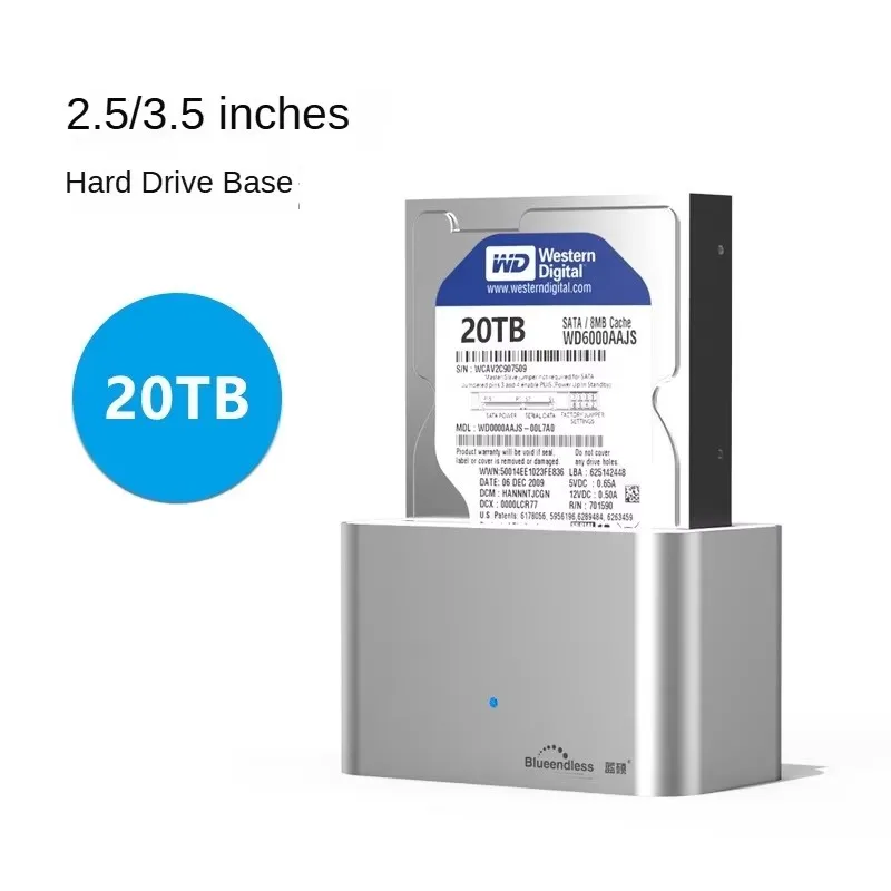 USB 3.0 to SATA Dock for 2.5/3.5-inch HDD/SSD