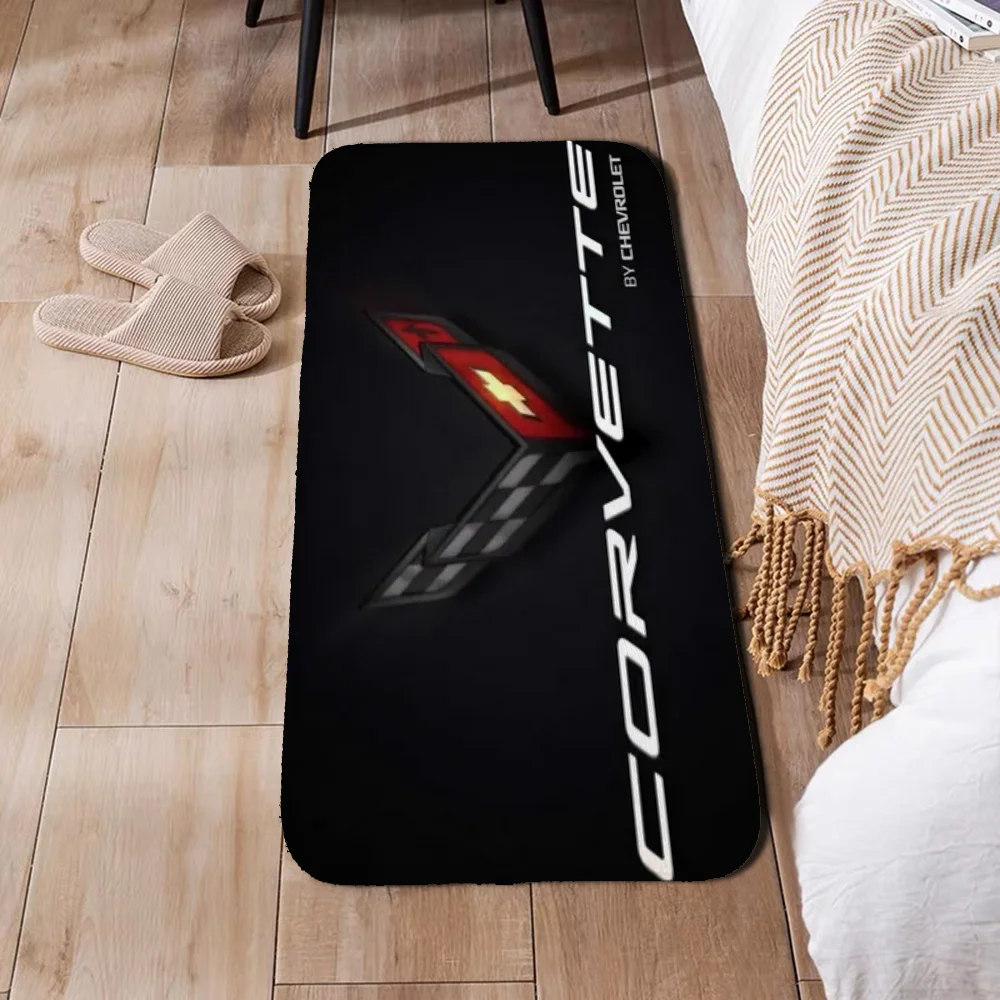 Floor Noise Mat Corvettes Carpets for Bedroom Room Mats Doormat Entrance Door Aesthetic Room Decoration Custom Customized Home 4
