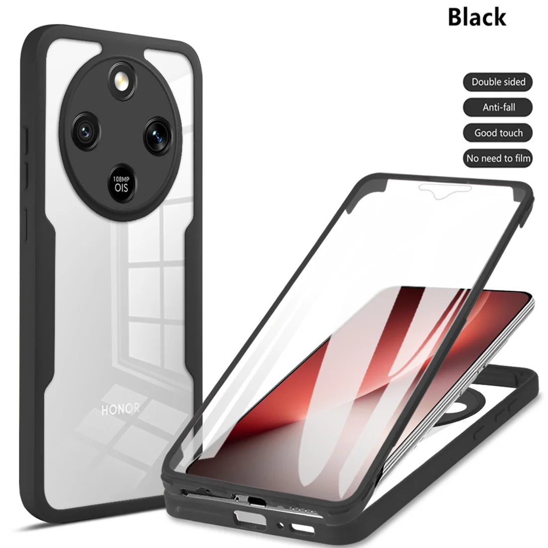 360 Full Body Protective Phone Case with Built-in Screen Cover