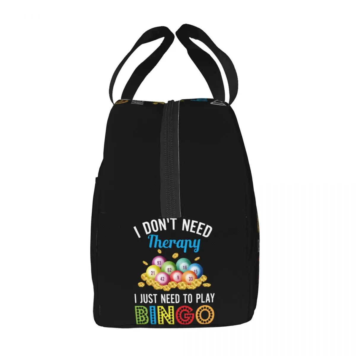 Game Bingo Thermal Insulated Lunch Bag Resuable Lunch Container for School Office Multifunction Food Bento Box