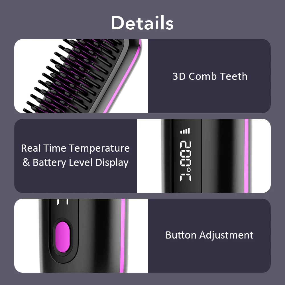 Ceramic Portable Hair Straightener Mini Curling Iron