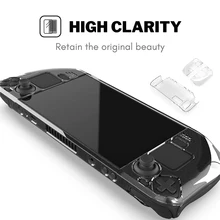 

For Steam Deck PC Transparent Split Protective Shell Crystal Hard Housing Game Host Console Anti-drop Protection Case Cover
