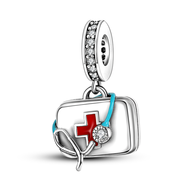 Sterling Silver New charm Fit Original Pandora charm bead Pendant trunk Charm Bracelet Necklace Trinket Diy Women Jewelry