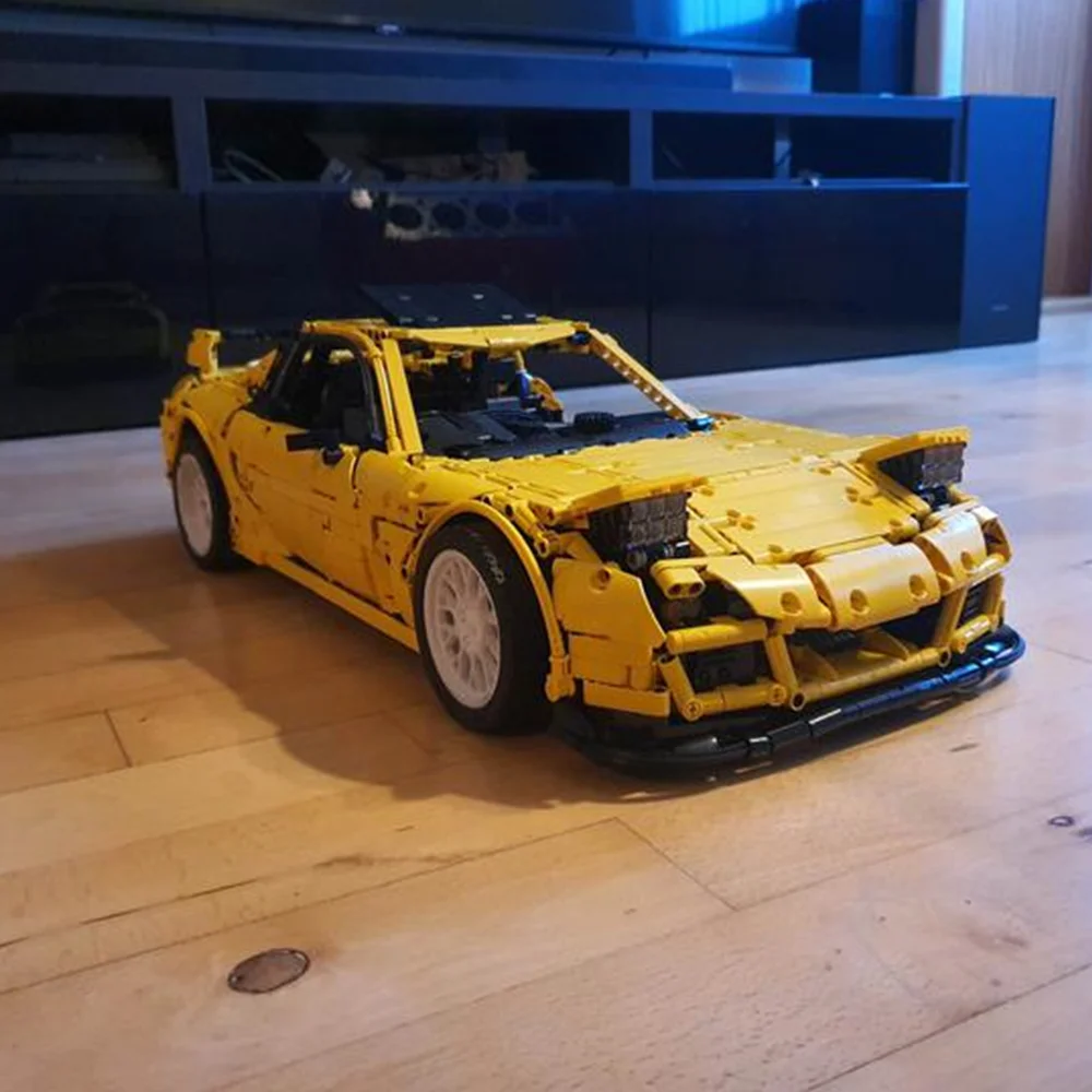 

MOC-132451 Mada RX-7 F0 spirit R Building Block Sport RC Car Toy Model For Kids Gift