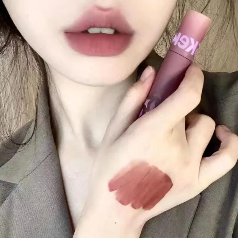Cute Cool 8 Colors Matte Velvet Lip Glaze Waterproof Lasting Not EasyTo Fade Lip Gloss Nude Liquid Lipstick Makeup Cosmetic 3