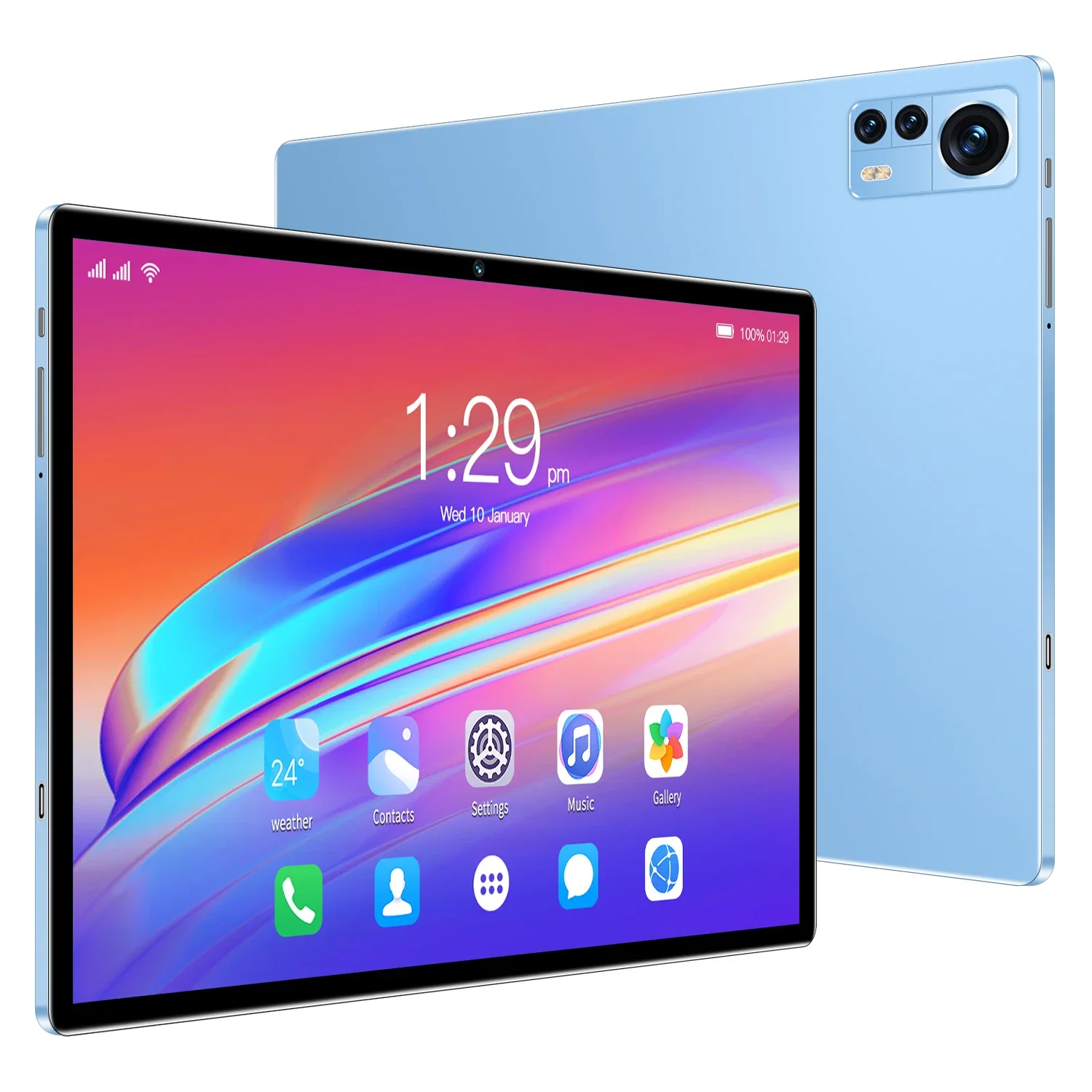 thumbnail image 1 of Tableta Android X12 de 10,1 pulgadas, versión global, Android 12, Bluetooth, 8 GB, 256 GB, diez núcleos, 24 + 48 MP, WPS + 5G, WIFI, portátil, gran oferta 2023, 1 of 5